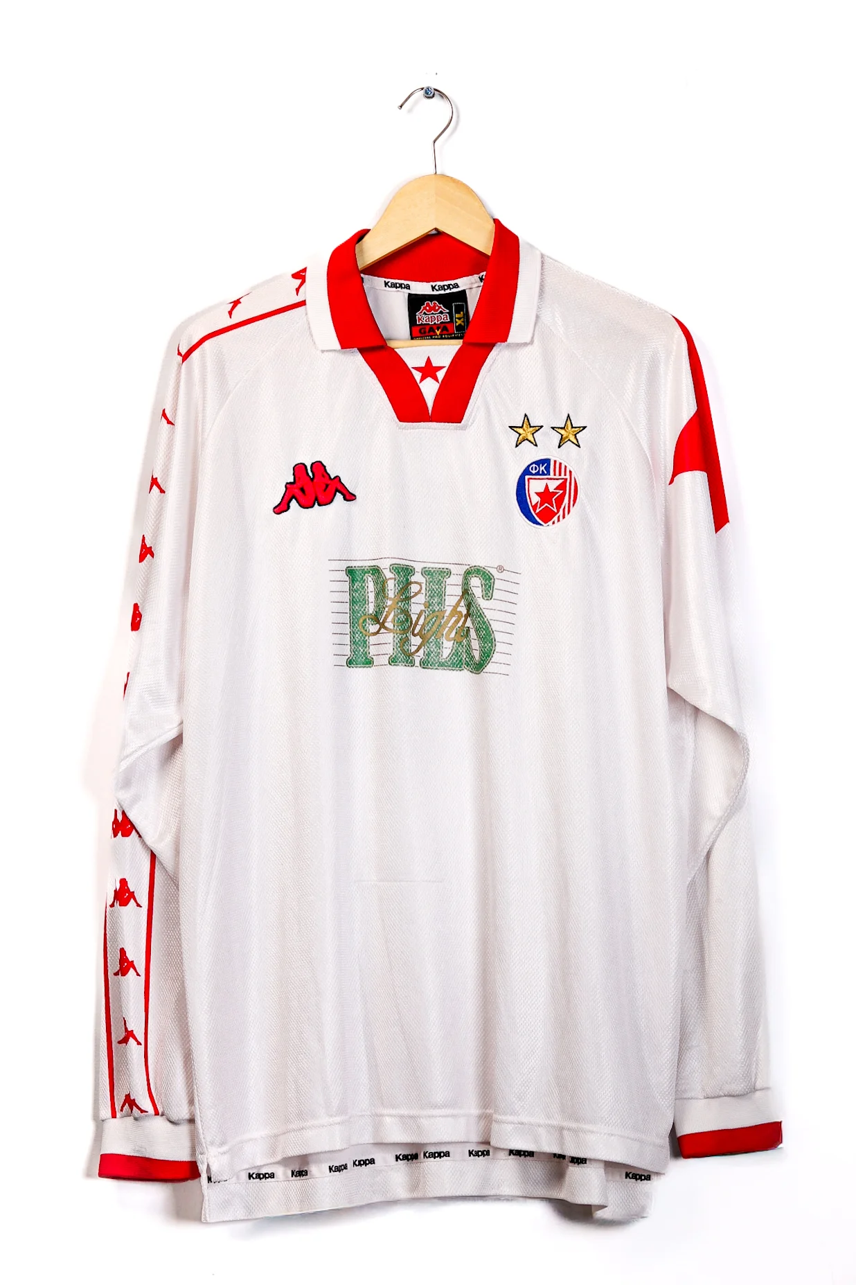Red Star 1999-2000 Away Vitakic LS (XL) Match Worn - Image 2