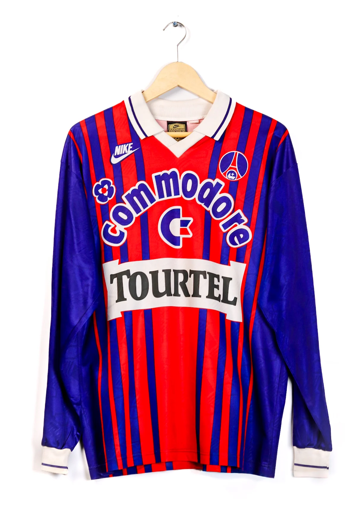 PSG 1993-1994 Home Ginola LS (M) - Image 2