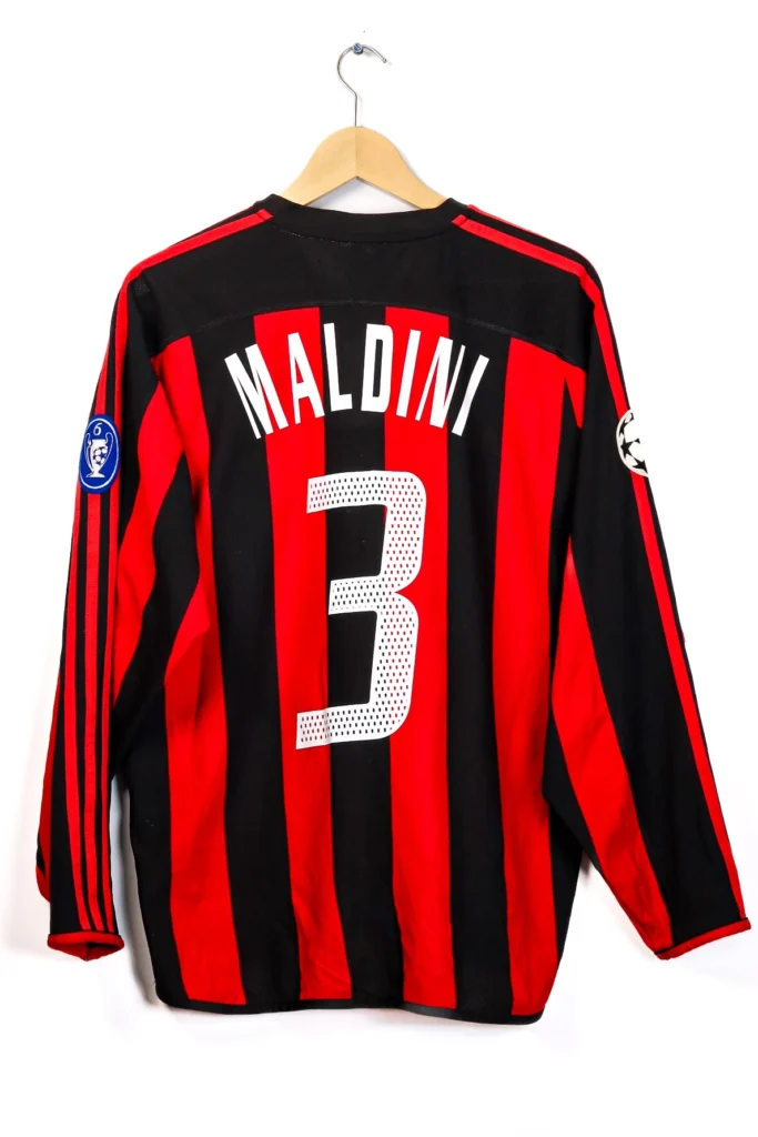 Milan 2003-2004 Home Maldini LS (M)