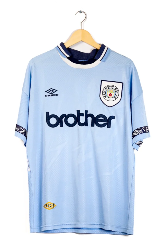 Manchester City 1993-1994 Home Rosler SS (L)