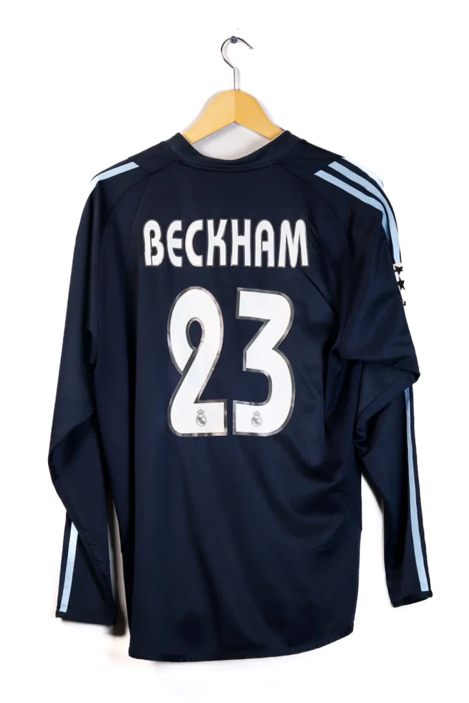 Real Madrid 2003-2004 Away Beckham LS (M)