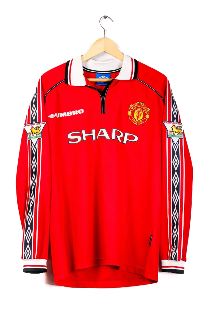 Manchester United 1998-1999 Home Beckham LS (M)