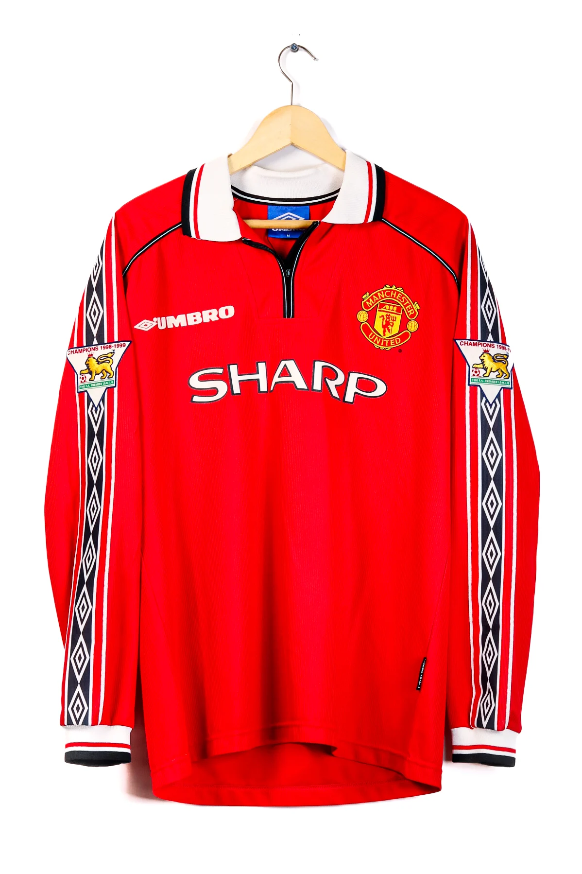 Manchester United 1998-1999 Home Beckham LS (M)