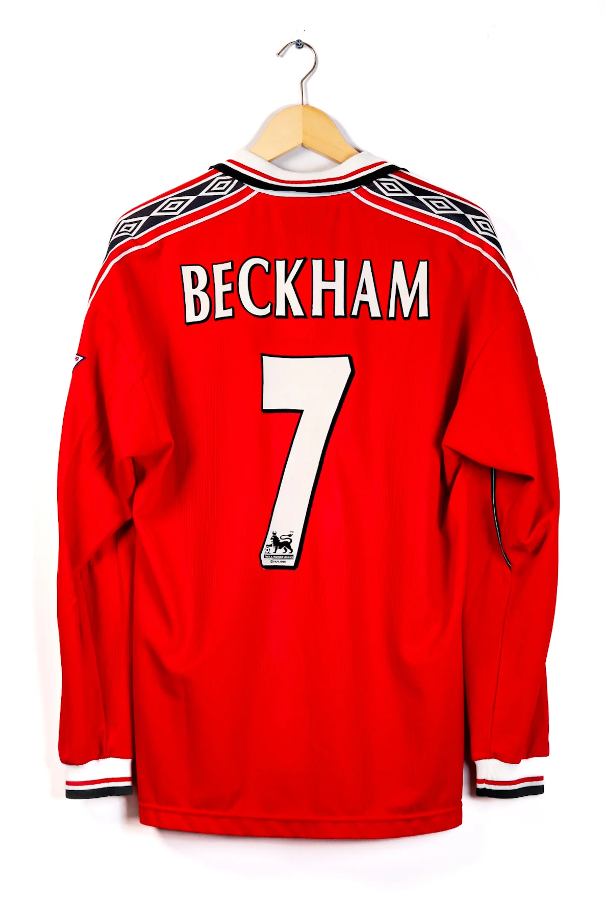 Manchester United 1998-1999 Home Beckham LS (M)