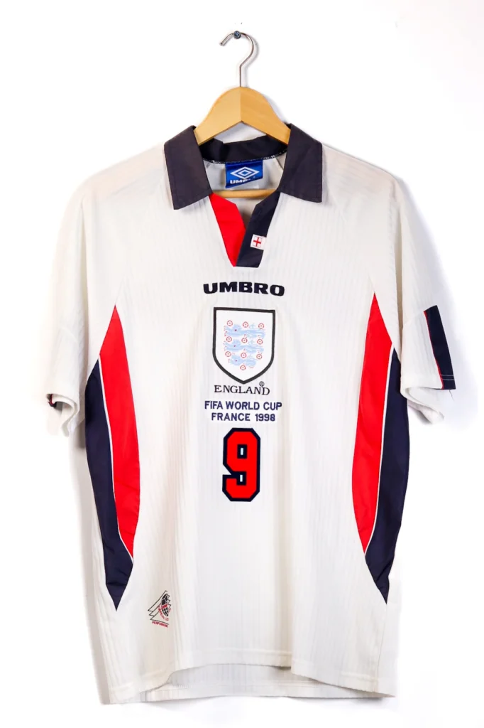 England 1998 Home Shearer SS (L)