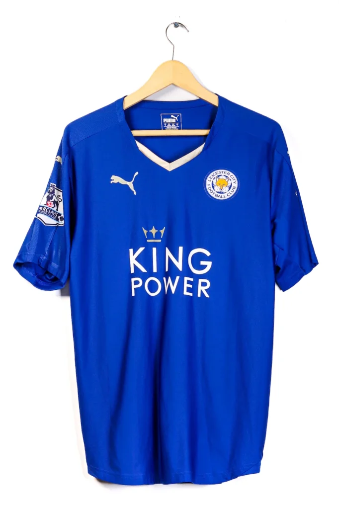 Leicester 2015-2016 Home Vardy SS (L)